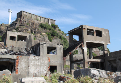 端島調査の様子