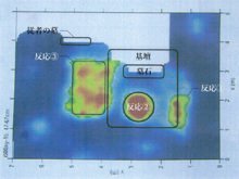地中レーダー探査の反応